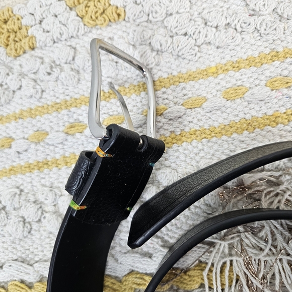 Robert Graham Simulated Leather Black Belt Size 40 - Picture 3 of 5